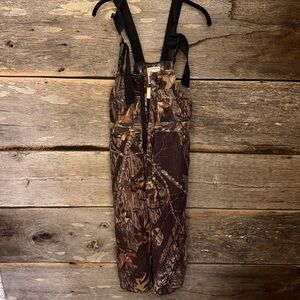 Youth Camouflage Overalls with Black Straps